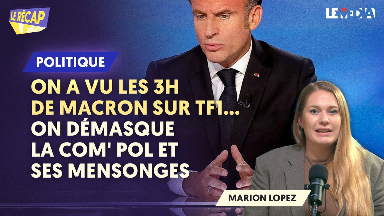 ⁣ON A VU LES 3H DE MACRON SUR TF1… ON DÉMASQUE LA COM' POL ET SES MENSONGES