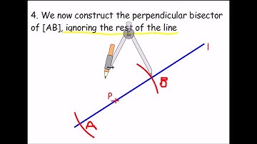 Construct a line perpendicular to a given line through a point ON the line (compass)