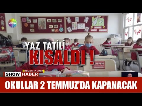 Okullar 2 Temmuz Da Kapanacak Youtube