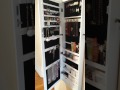 SONGMICS Lockable Jewelry Cabinet Wall Door Organizer with Mirror LED Light SONGMICS Lockable Jewelry Cabinet Wall Door Organizer with Mirror LED Light