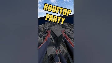 Spider-Man VR ROOFTOP PARTY 2 🥳🎉 #vr #virtualreality #spiderman #gaming