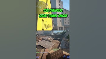 CS2 Overpass Short Tunnel Smoke! #cs2 #counterstrike2