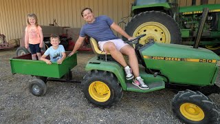 Using clues to find new toys on the farm | Tractors for kids