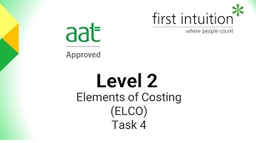 AAT Foundation Level Elements of Costing Revision Class - Task 4