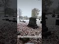 When #Autumn meets #Winter in Upstate New York. #cemetery #funerdirector #mortician #embalmer