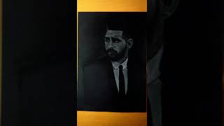 Lionel Messi | Lionel Messi Portrait | Black paper drawing | #shorts screenshot 5