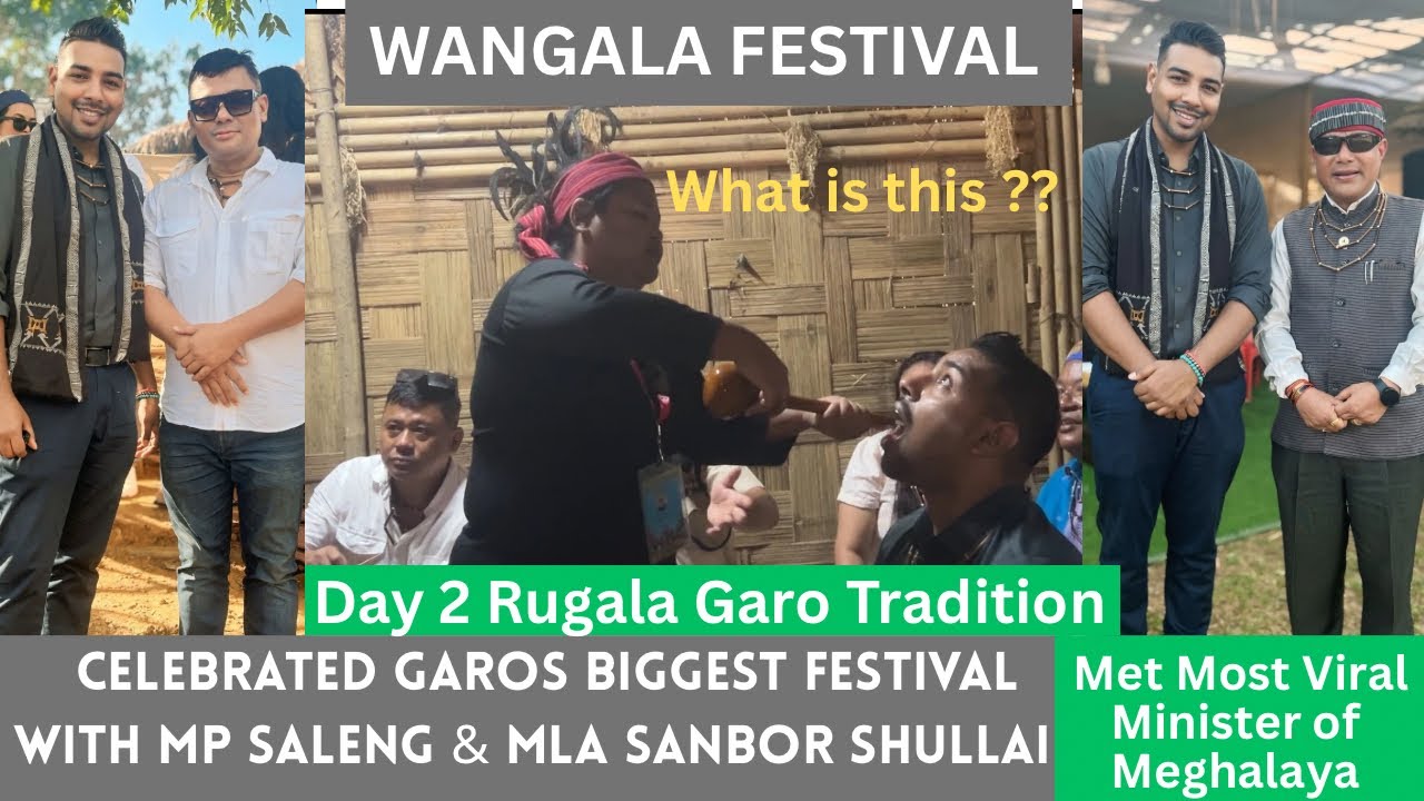 Празднование Ругалы на фестивале 100 Drum Wangala Fest, день 2 — Garo Tradition при участии Mutua...