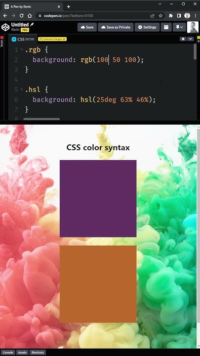 Write less by using the new CSS color syntax - YouTube
