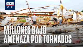 Tormentas monstruo azotan Medio Oeste: Alerta máxima de tornados y granizo gigante