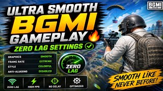 Ultra Smooth BGMI Gameplay 🔥 Zero Lag Settings