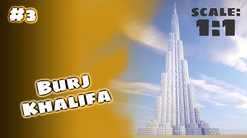 Minecraft Tutorial: Rebuilding The Burj Khalifa (1:1) - Part 3
