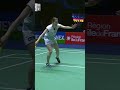 A Matrix-style save from Chiharu Shida #shorts #badminton #BWF