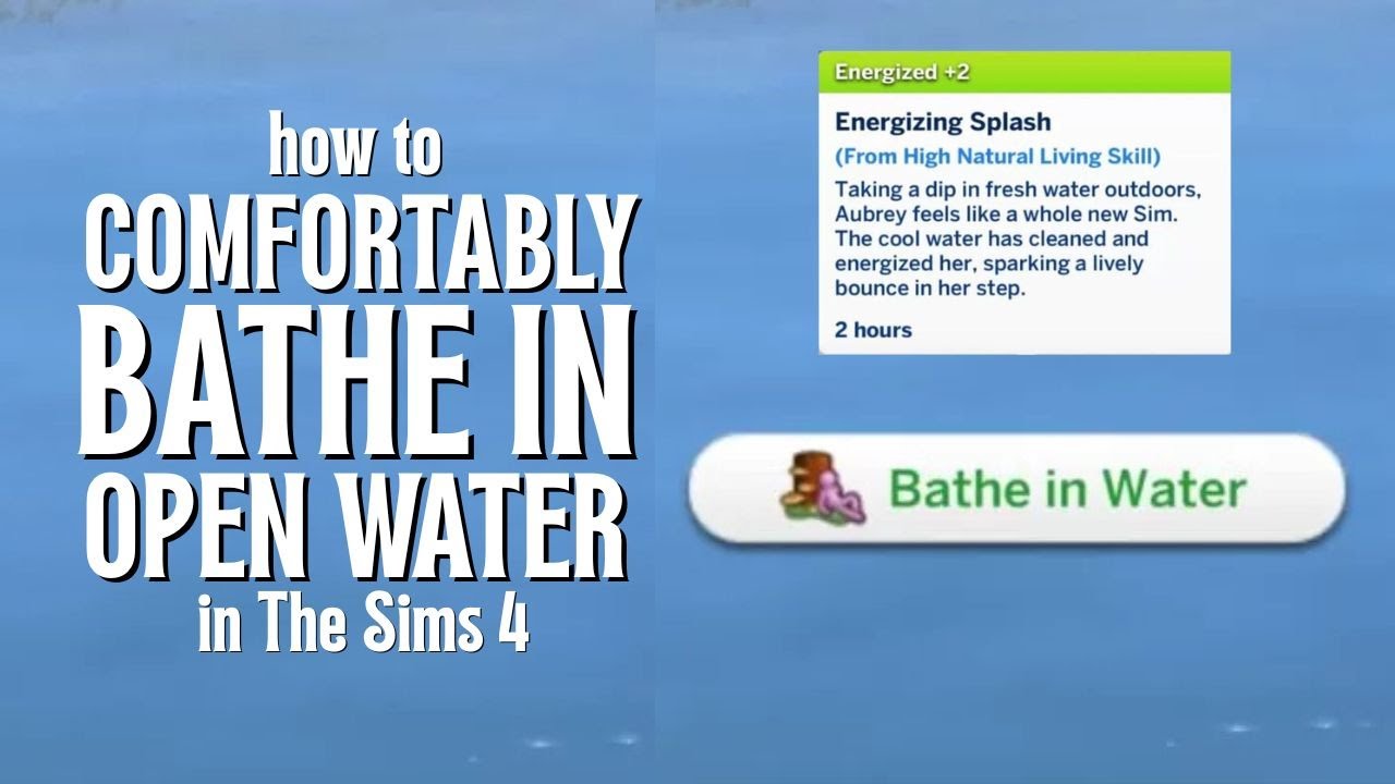 How to Comfortably Bathe in Open Water in The Sims 4 🚿🌊