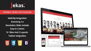 Jekas - Software & Business WordPress Theme | Themeforest Website Templates and Themes screenshot 1