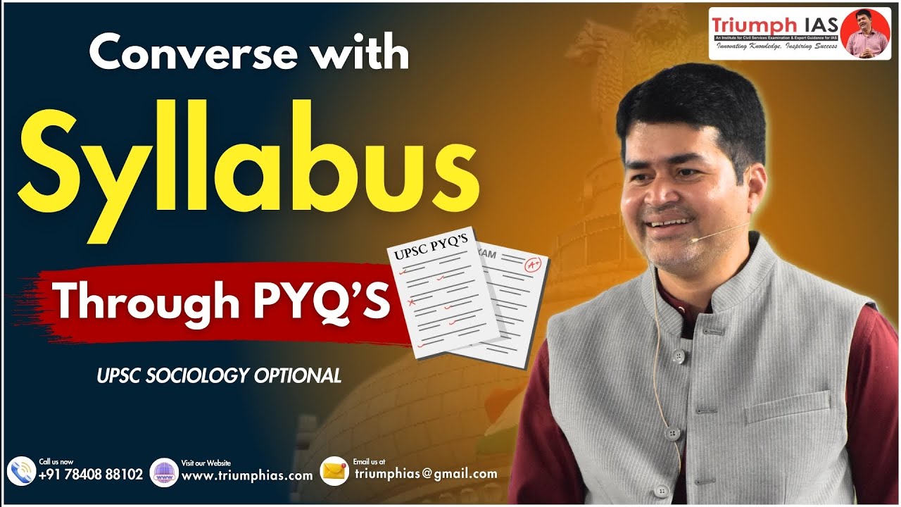 Converse With Syllabus Through PYQ S UPSC Sociology Optional With Converse with syllabus through pyq s upsc sociology optional with