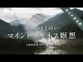 《20分》日々のマインドフルネス瞑想（中級者向け）｜誘導瞑想