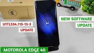Motorola Edge 40 New Software Update | New Software Update Moto Edge 40 @TheWonderer