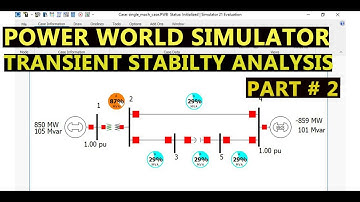 Transient Stability Analysis in Power world simulator | Power system analysis | PART # 2
