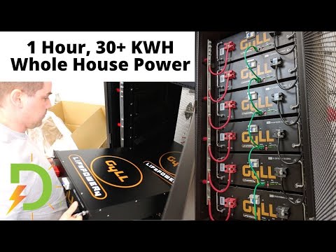 fastest large scale battery build 30 kwh power whole house cheap