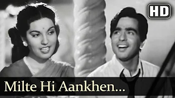 Milte Hi Aankhen (HD) - Babul Songs - Dilip Kumar - Nargis - Talat Mahmood - Filmigaane