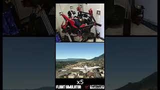 6DOF Dynamic motion simulator  | FS2020 LFLE runway circuit | 9:16