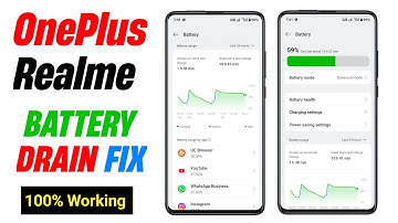 Fix Battery Drain Issue in Oneplus and Realme Mobile | OnePlus Battery Drain Issue Solved