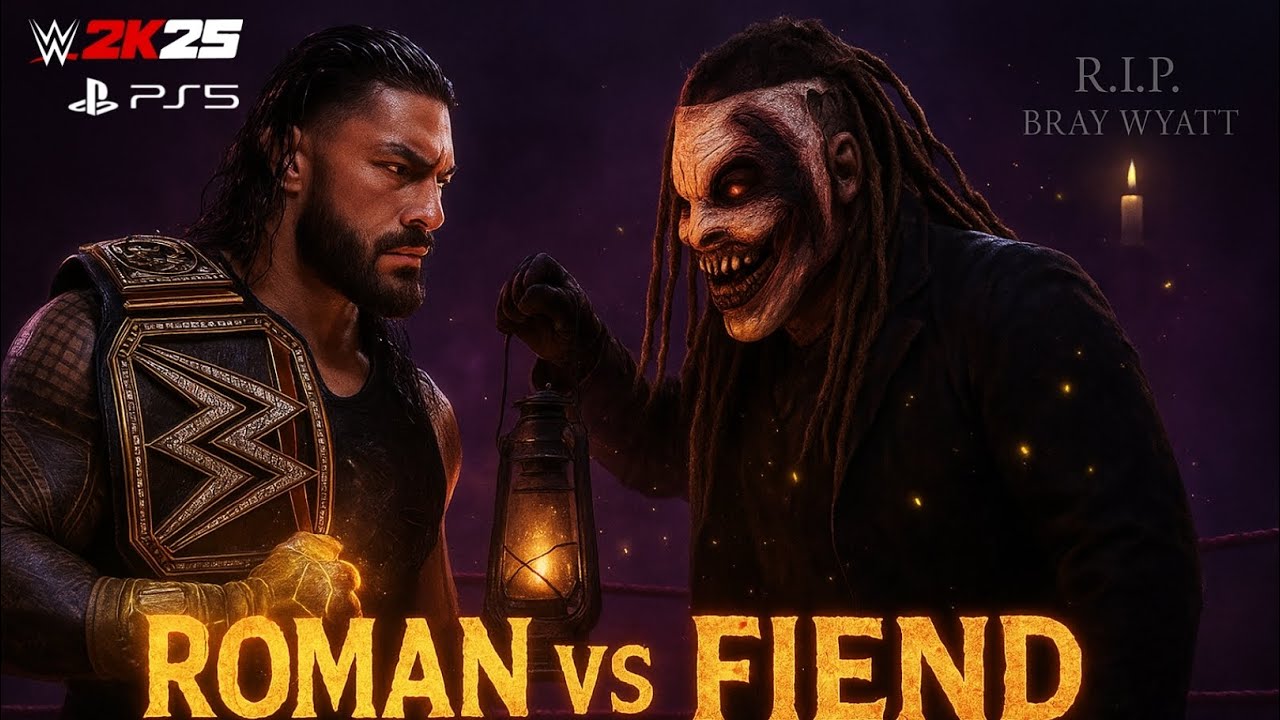 WWE 2K25: Roman vs The Fiend | R.I.P. Bray Wyatt WWE  GAMEPLAY 