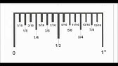 Measuring Lines in Inches and Half Inches with a Ruler (Revised) - YouTube