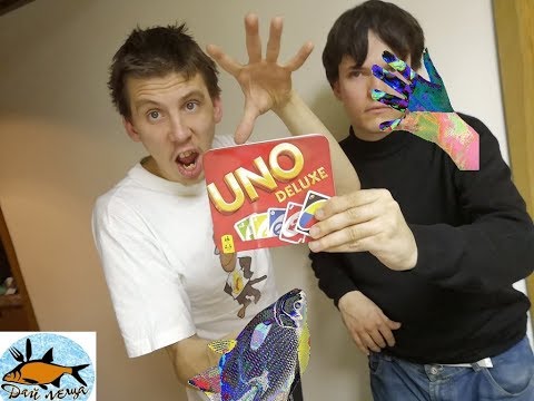 UNO DELUXE[распаковка карт, правила и первая игра]