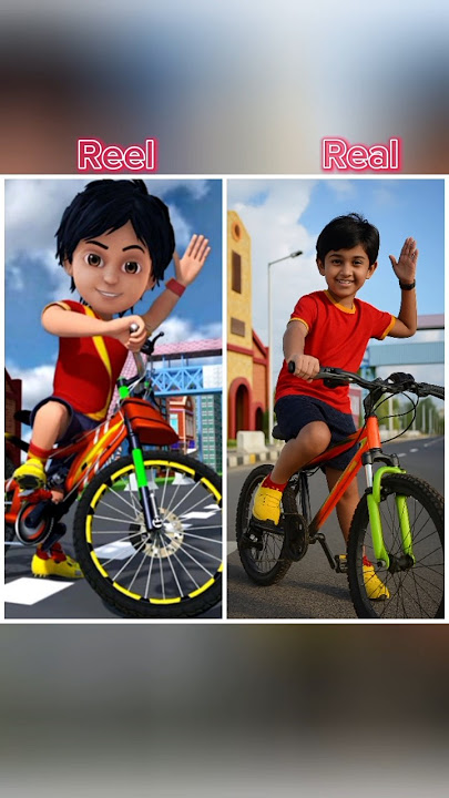 Shiva cartoon characters in real life 🔥#shorts#youtubeshorts