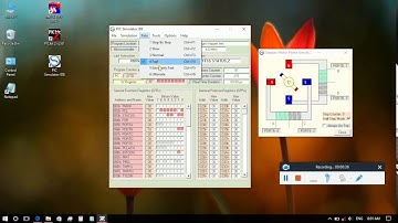 Demo stepper motor phase simulation PIC SIMULATOR IDE