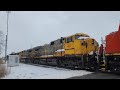 CN 8954 leads 399 with 3 Quebec North Shore &amp; Labrador Dash 9s