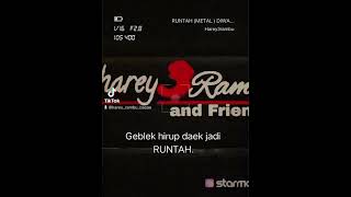 RUNTAH - DOEL SUMBANG ( METAL VERS DIWANISTY ) KARAOKE By @harey3rambu