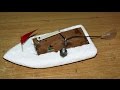 How to make a flapping fin propulsion toy boat