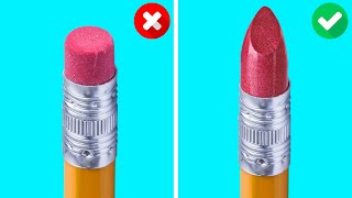 HOW TO SNEAK MAKEUP INTO CLASS | Cool School Tricks And Funny Pranks For Everyone