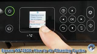 Epson WorkForce WF-2830: How to do Printhead Cleaning Cycles and Improve Print Quality