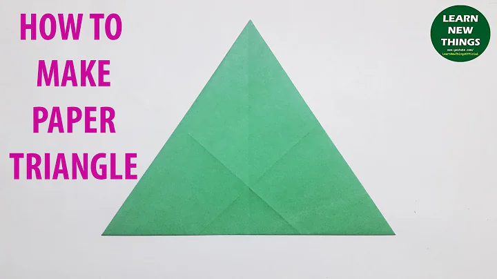 How to Make a Paper Triangle from a Square Paper | DIY | 2D Shapes Origami Tutorial