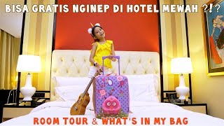 Kok BISA Gratis Nginap di HOTEL MEWAH ?? Room Tour dan What's In My Bag