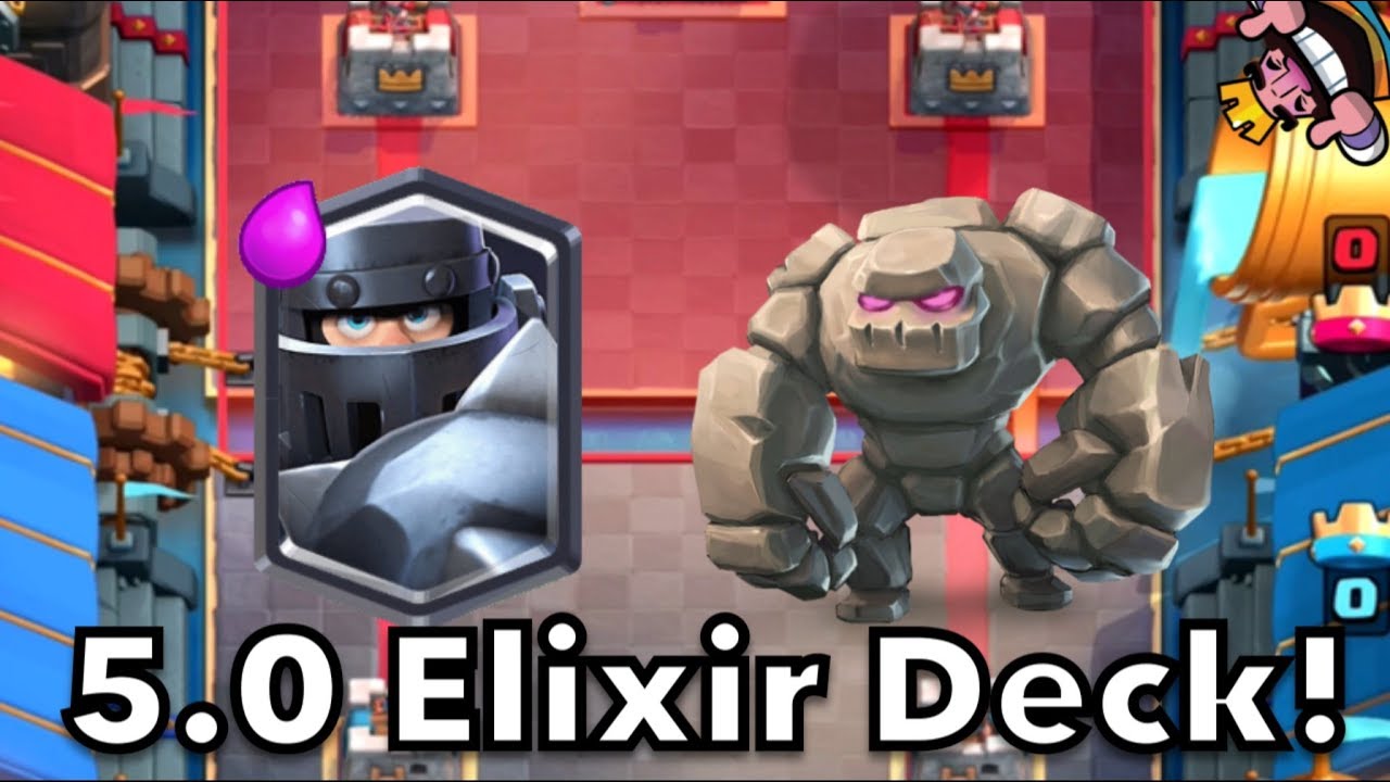 Clash Royale Best Cheap No Legendary Golem Deck For Arena 11 3 6 Golem Trophy Push Deck Youtube