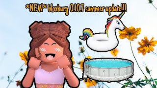 New Bloxburg *0.10.7* Update!!!! OUT OF GROUND POOLS!