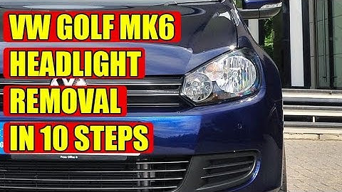 TUTORIAL: VW Golf Mk6, Jetta (2009 - 2012) Headlight Removal / Replacement in 10 steps