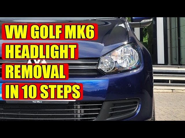 VW Golf 7 headlight removal 