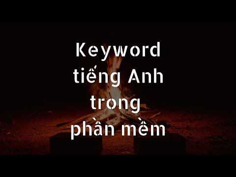 Một số thuật ngữ chuyên ngành tiếng Anh trong phần mềm | Vlog