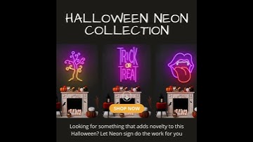 Halloween Neon Sign Decorations