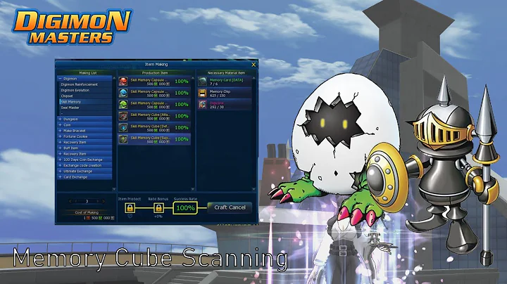 Trying to Scan 10x Skill Memory Cube Vaccine  Digimon Masters Online