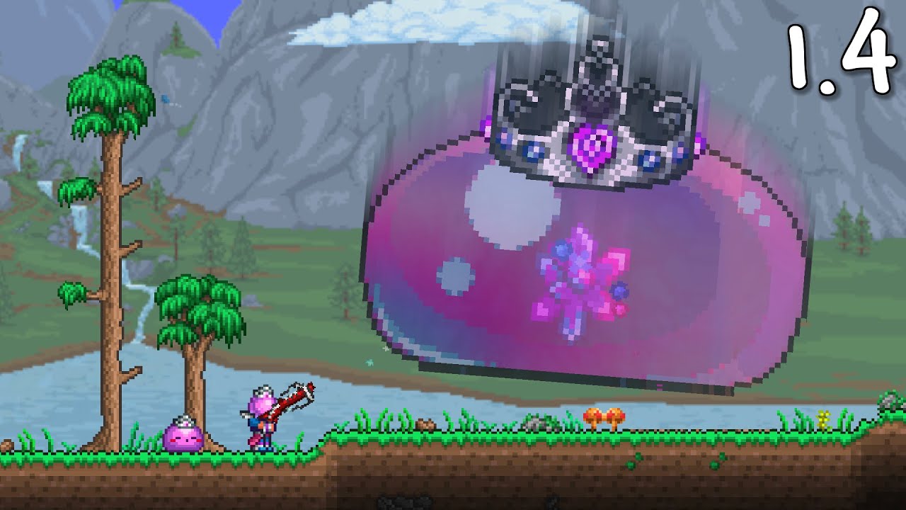 How To Summon And Defeat The Queen Slime Boss In Terraria