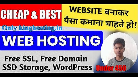 Get Best Hosting For WordPress  High Speed Hosting With Free Lifetime Domain & SSL, kinghosting