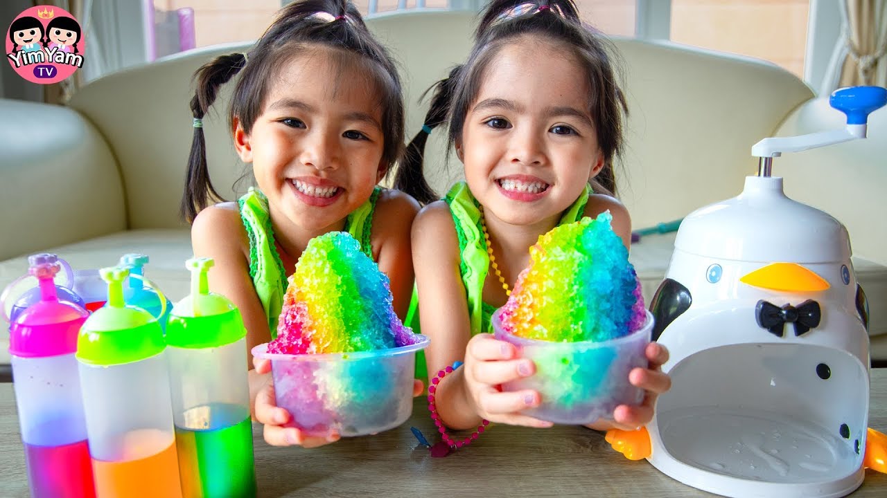หนูยิ้มหนูแย้ม | น้ำแข็งใสเรนโบว์ Rainbow Shave Ice
