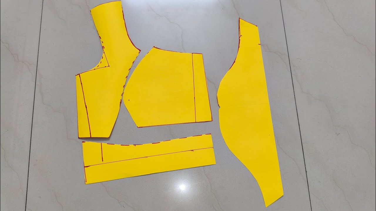 34 chest princess cut blouse cutting 