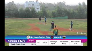 Live Cricket Match | Corpcric vs Neotown Cricket Club | Glanz Premier League, 5th Edition